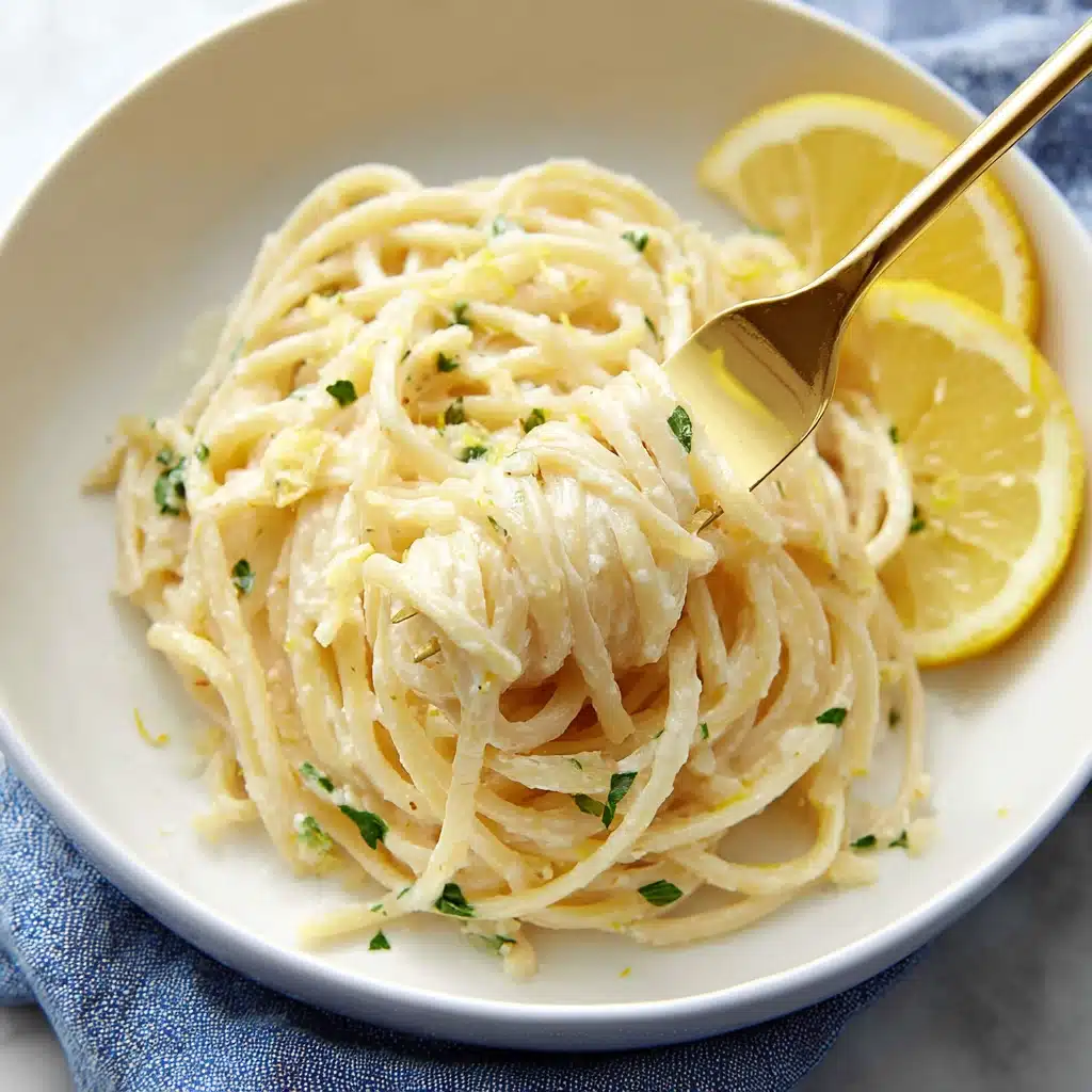 High Protein Vegan Lemon Pasta Recipe - Recipe Image
