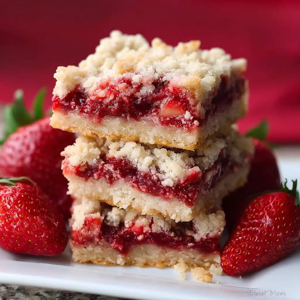 Strawberry Crumb Bars Recipe - Recipe Image
