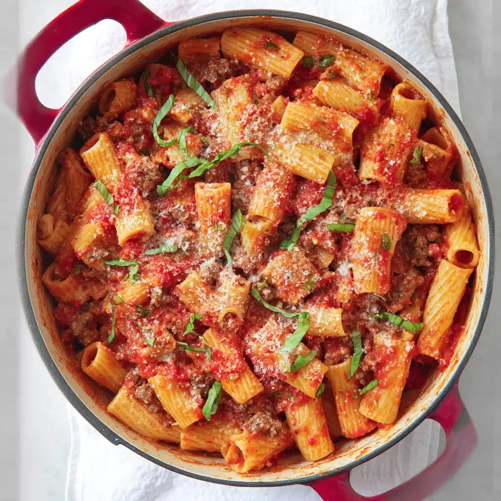 Sausage Basil Rigatoni Recipe - Recipe Image