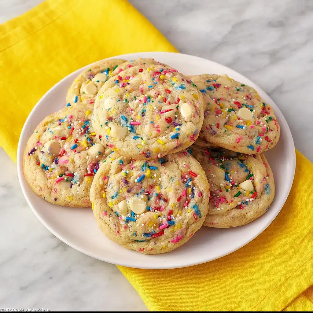 White Chocolate Confetti Cookies Recipe - Recipe Image