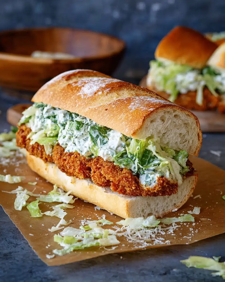 Crispy Chicken Caesar Sandwich Recipe