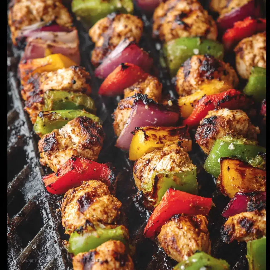 Grilled Chicken Kabobs with Zesty Garlic Marinade Recipe - Recipe Image
