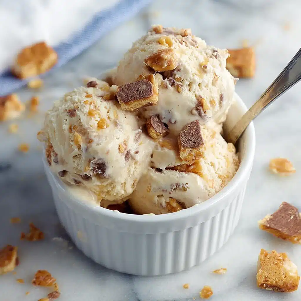 Homemade Butterfinger Ice Cream Recipe - Recipe Image