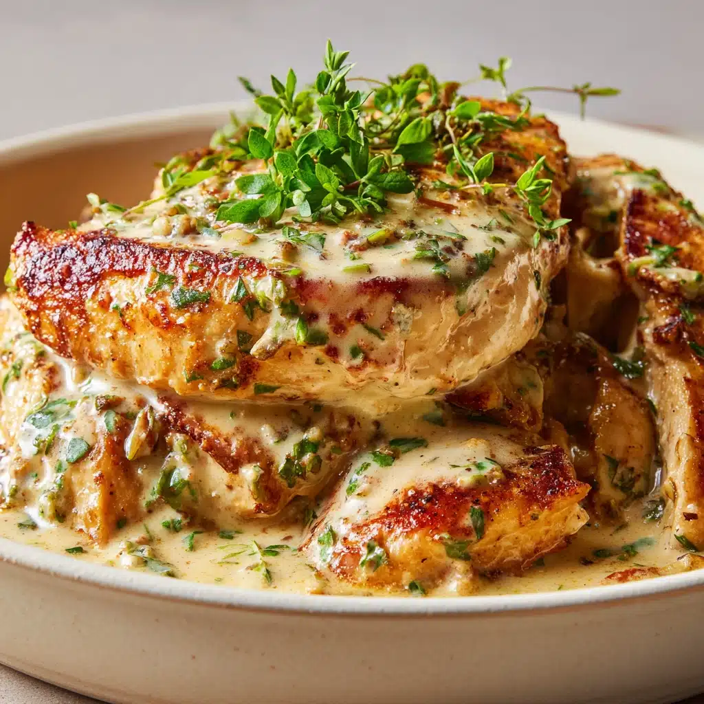 Creamy Boursin Chicken with Garlic Fine Herbs Recipe - Recipe Image