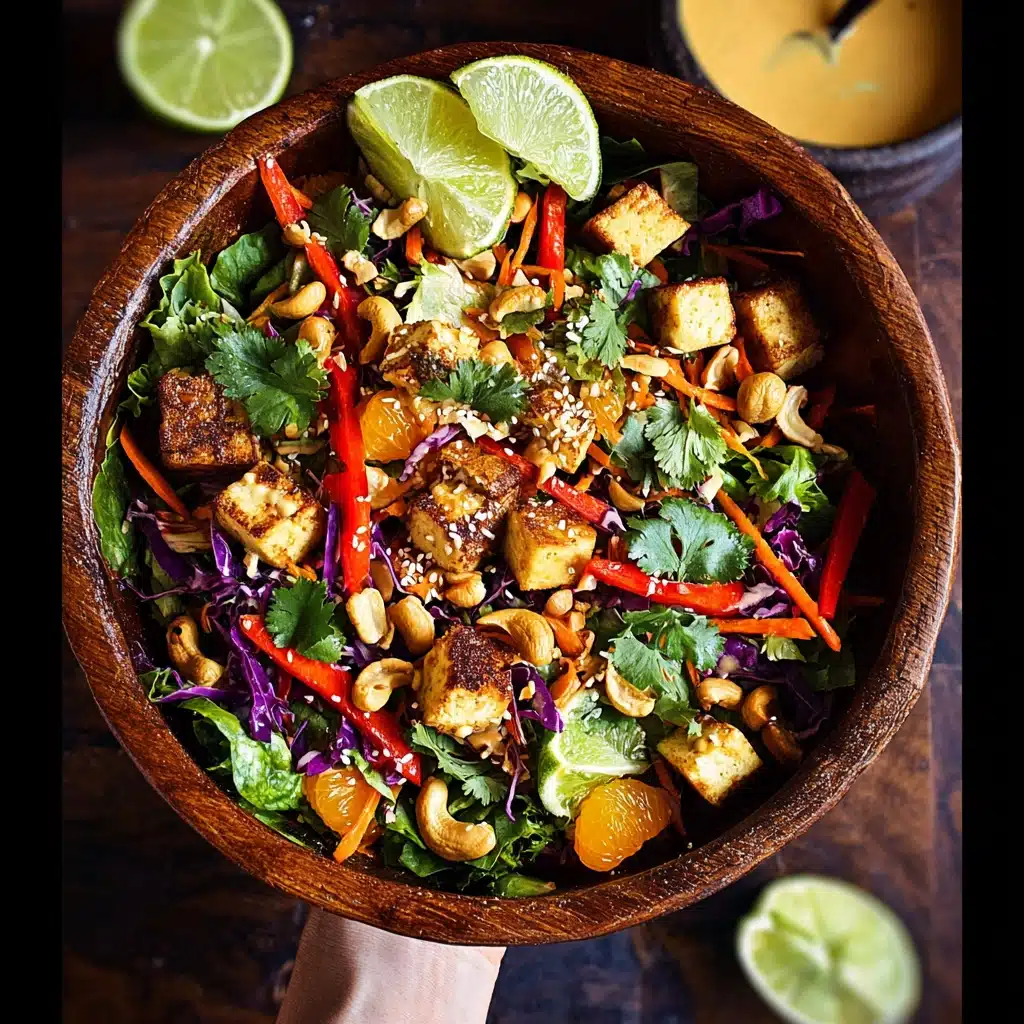Thai Salad with Sesame-Crusted Tofu Recipe - Recipe Image