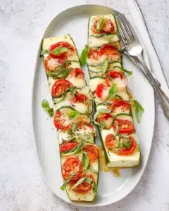 Caprese Zucchini Boats Recipe