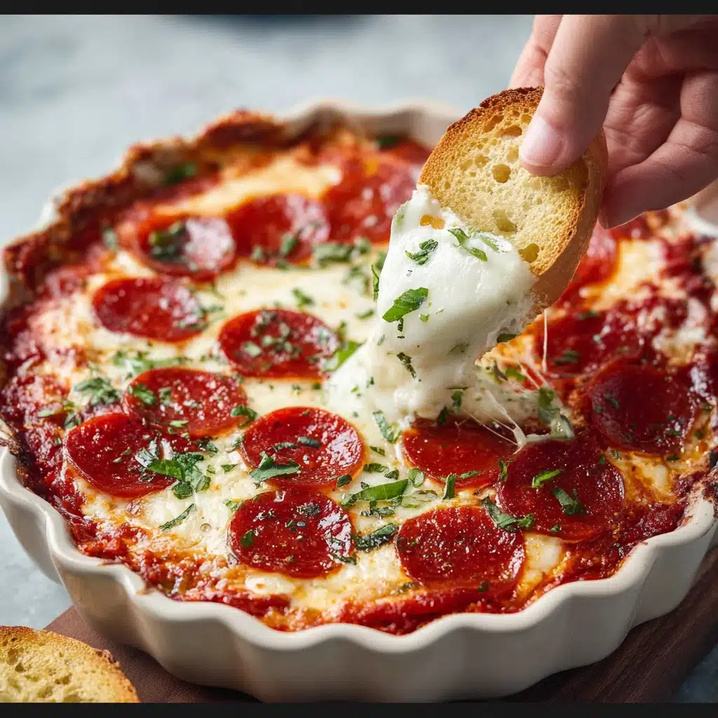 Quick & Easy Pepperoni Pizza Dip Recipe - Recipe Image