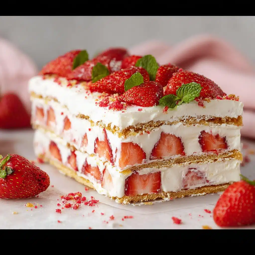 Strawberry Icebox Cake Recipe - Recipe Image