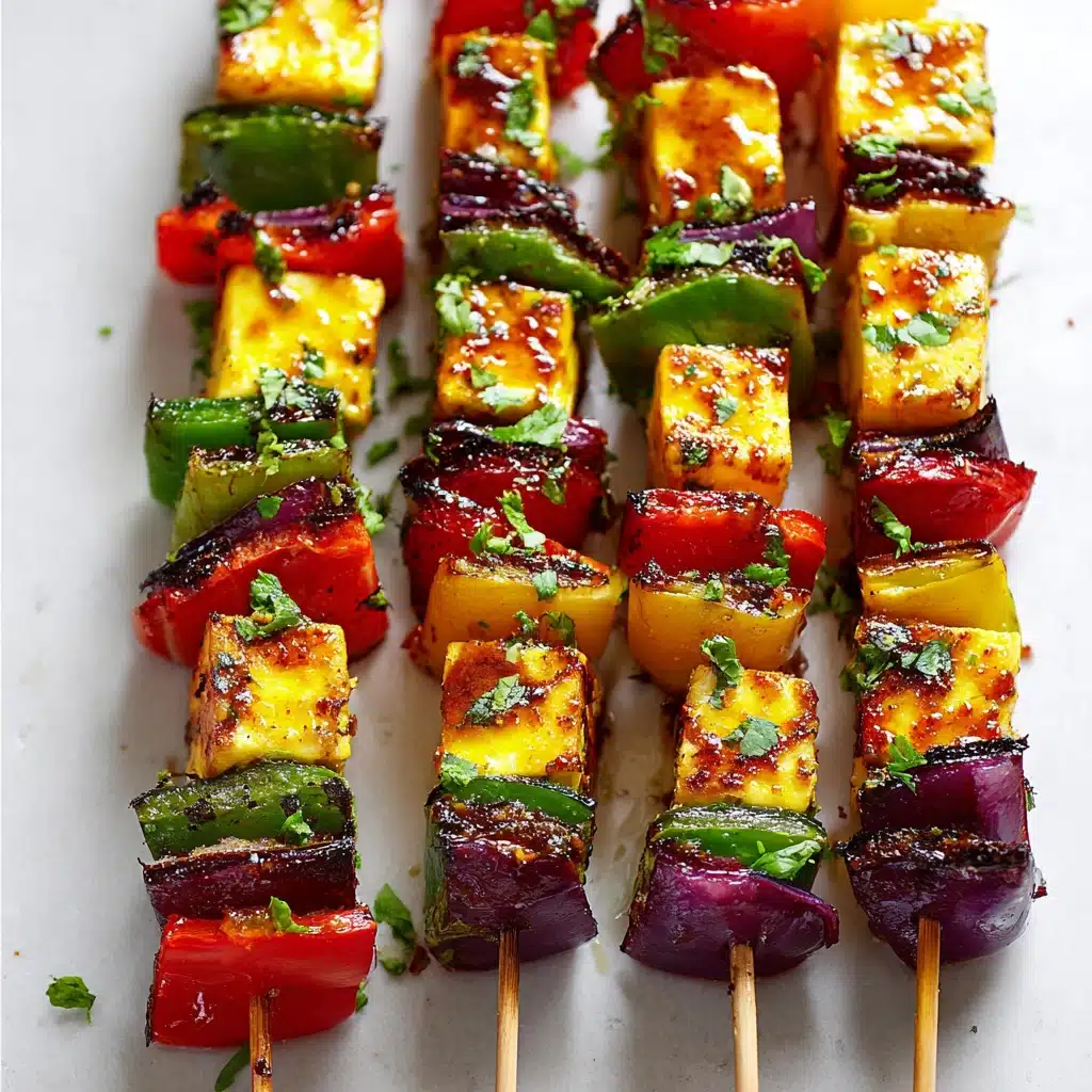 Rainbow Hawaiian Chicken Kabobs Recipe - Recipe Image