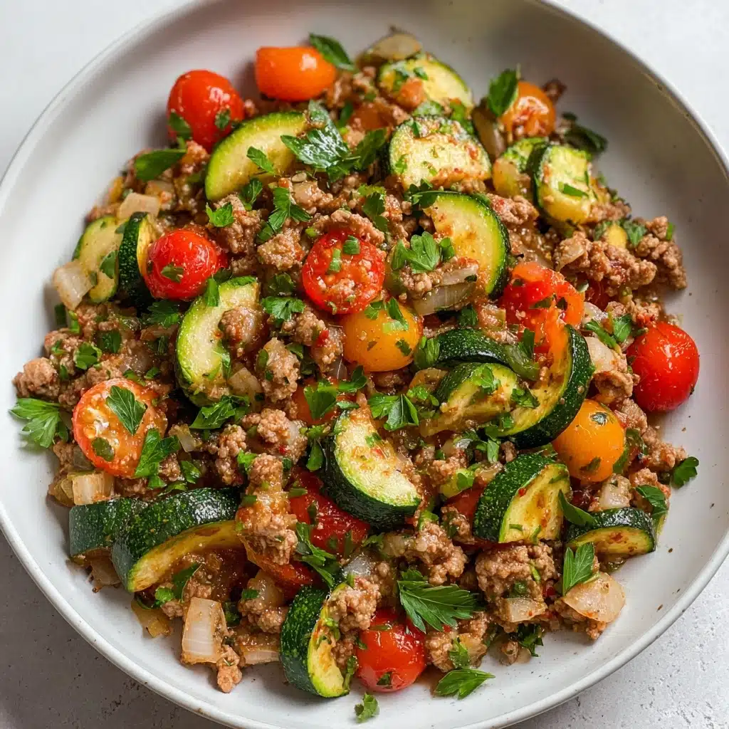 Ground Turkey and Zucchini Skillet Recipe - Recipe Image