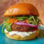 Lentil Burgers with Yogurt Herb Sauce Recipe