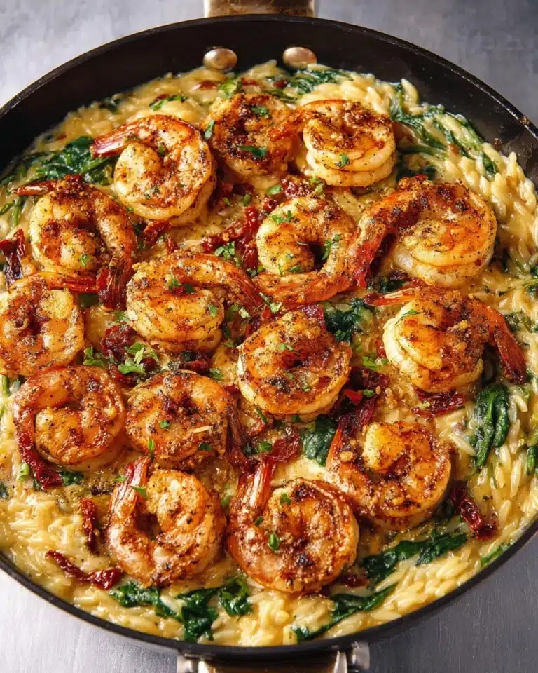One Pot Marry Me Shrimp and Orzo Pasta Recipe