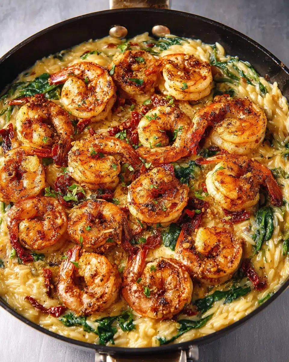 One Pot Marry Me Shrimp and Orzo Pasta Recipe