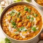 wholesome sweet potato vegan lentil curry Recipe
