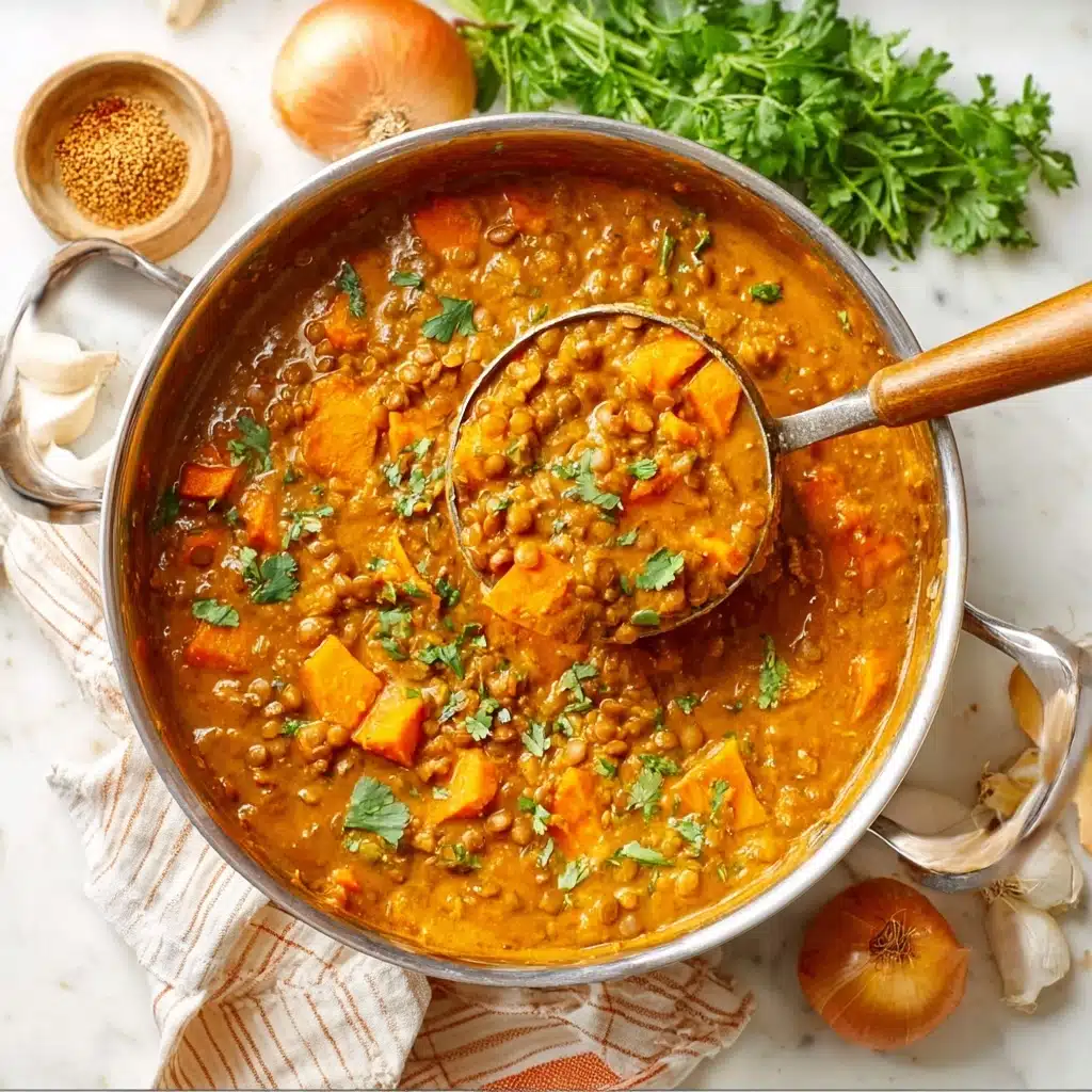 wholesome sweet potato vegan lentil curry Recipe - Recipe Image