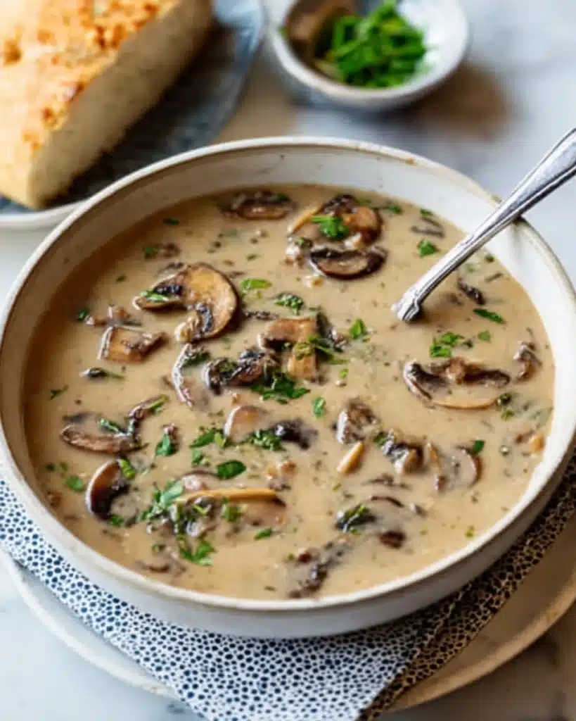 creamy vegan mushroom soup Recipe