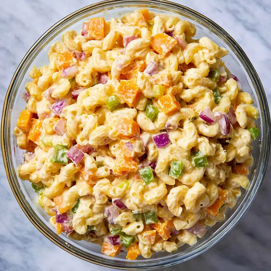 Perfect Creamy Macaroni Pasta Salad Recipe - Recipe Image
