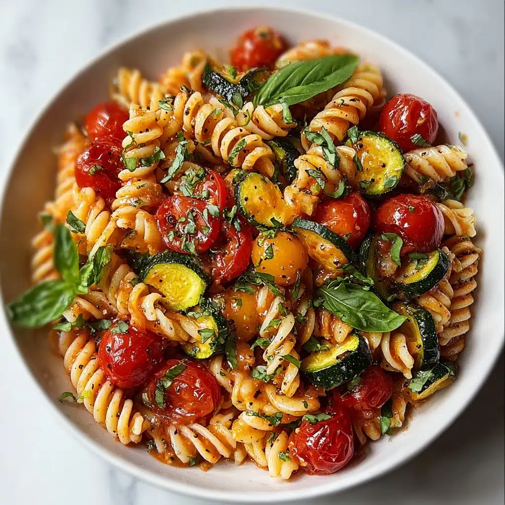 Tomato Zucchini Pasta Recipe - Recipe Image