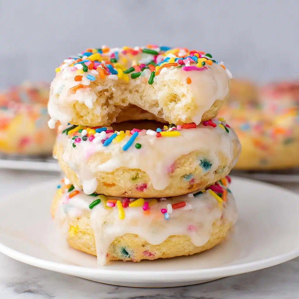 Low Fat Funfetti Cake Mix Donuts Recipe - Recipe Image