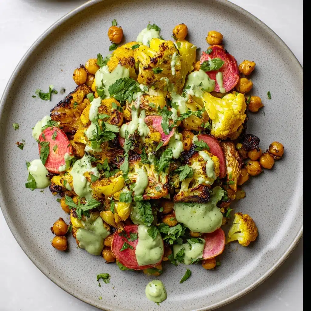 Roasted Cauliflower With Mint Yogurt Sauce Recipe - Recipe Image