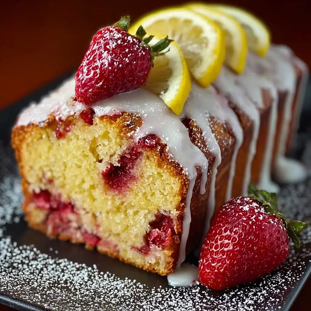Strawberry Lemonade Pound Cake Recipe - Recipe Image