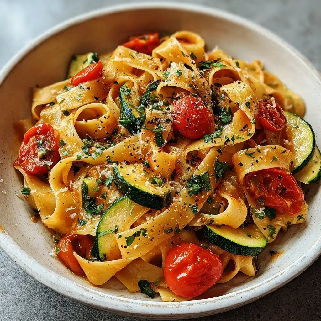 Tomato Zucchini Pasta Recipe - Recipe Image