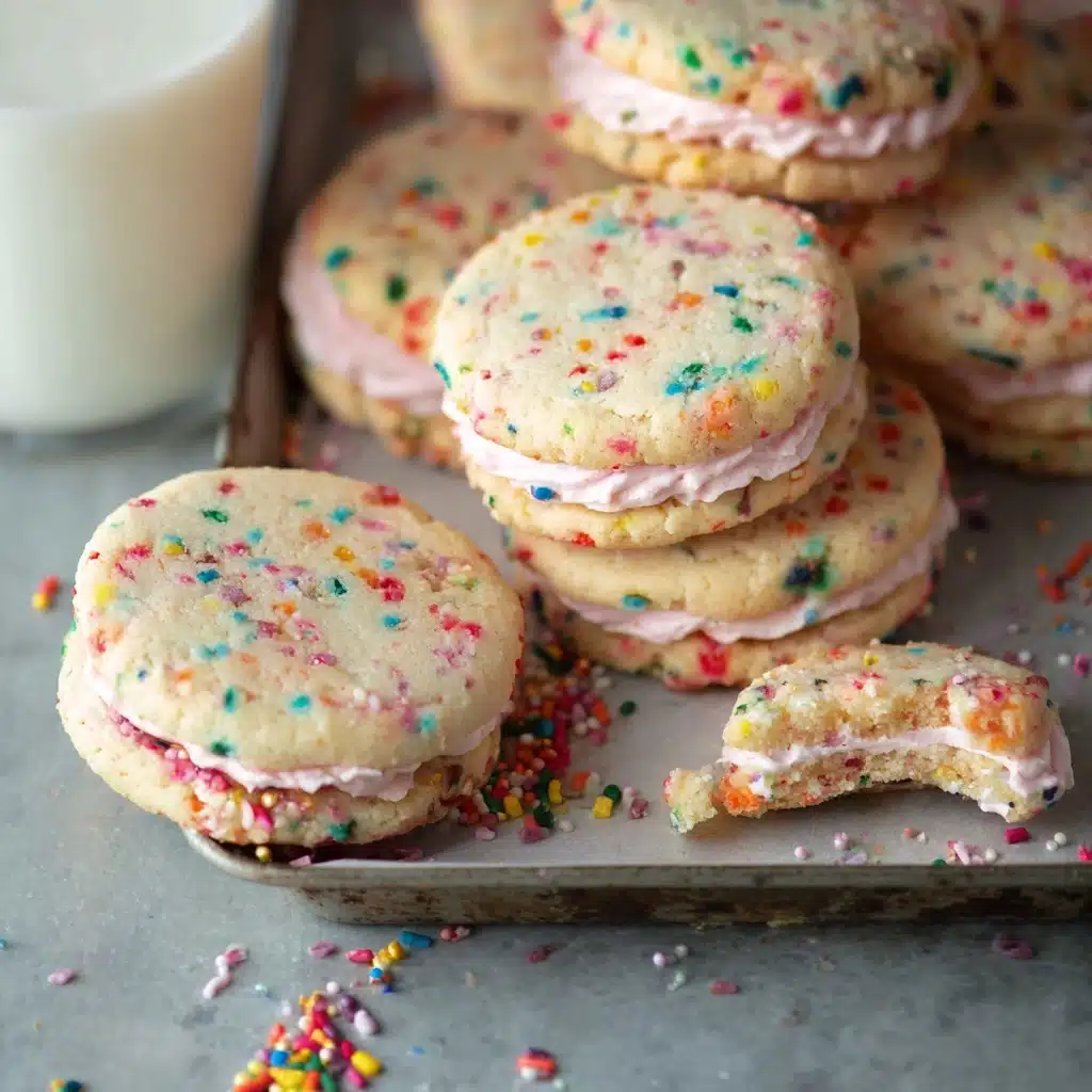 Funfetti Shortbread Sandwich Cookies Recipe - Recipe Image