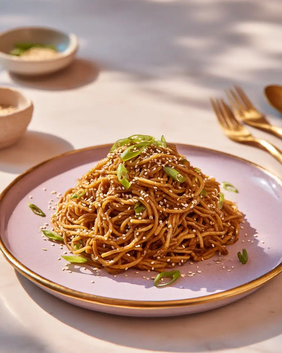 Sesame Peanut Noodles Recipe