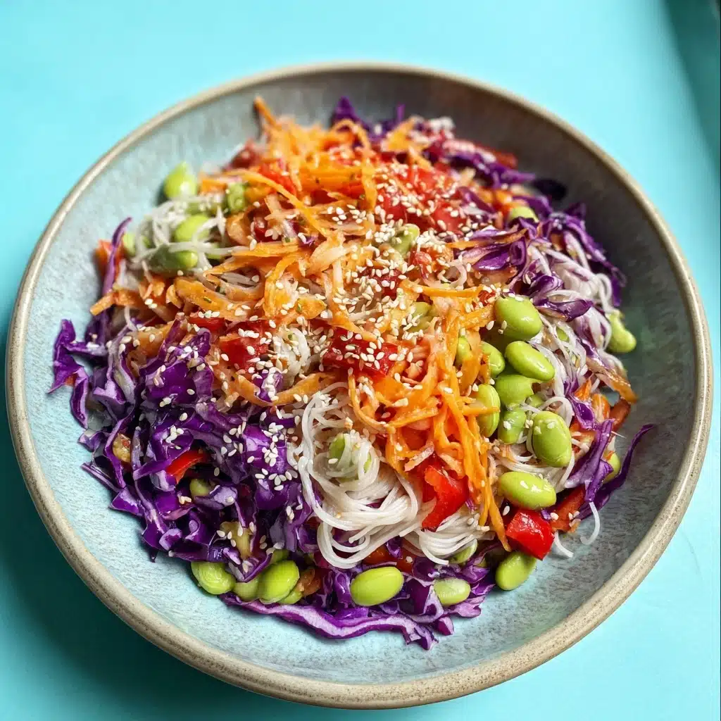 Vegan Thai Noodle Salad with Peanut Dressing Recipe - Recipe Image