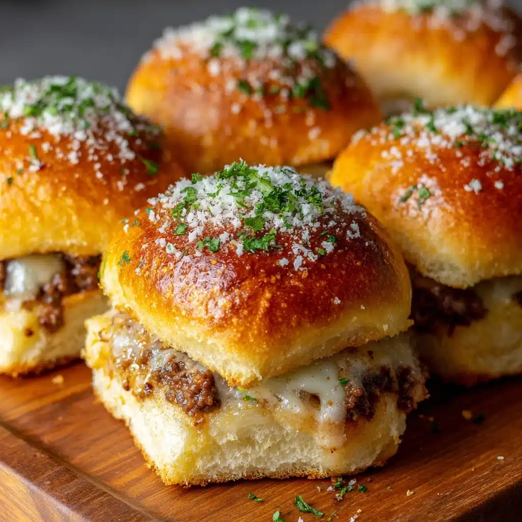 Garlic Parmesan Cheeseburger Bombs Recipe - Recipe Image