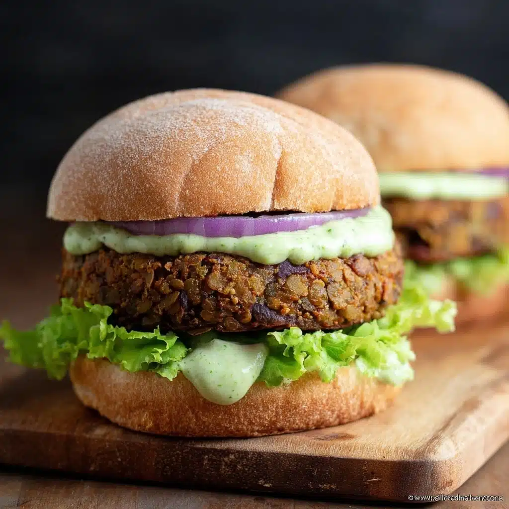 Lentil Walnut Burgers Recipe - Recipe Image