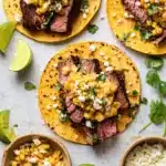 Grilled Skirt Steak and Elote Tacos Recipe