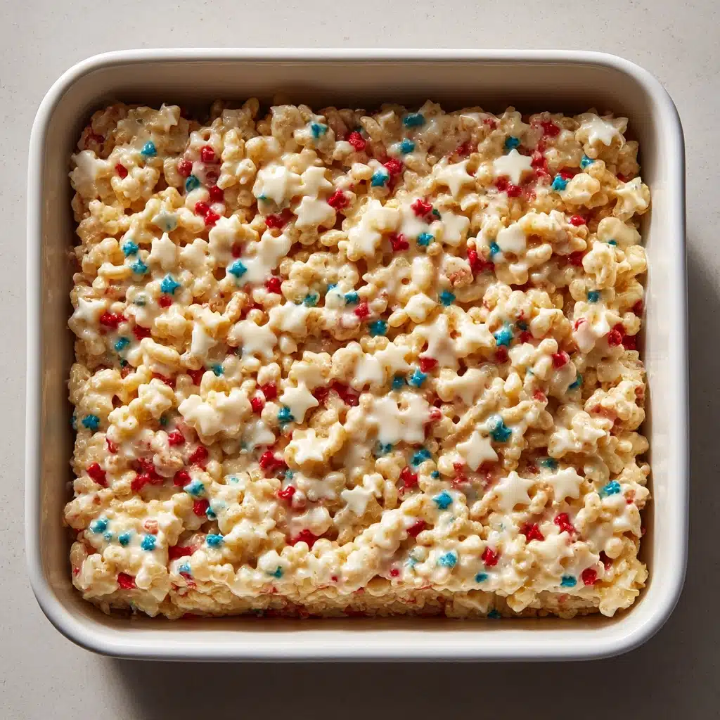 Red, White and Blue Rice Krispies Treats Recipe - Recipe Image