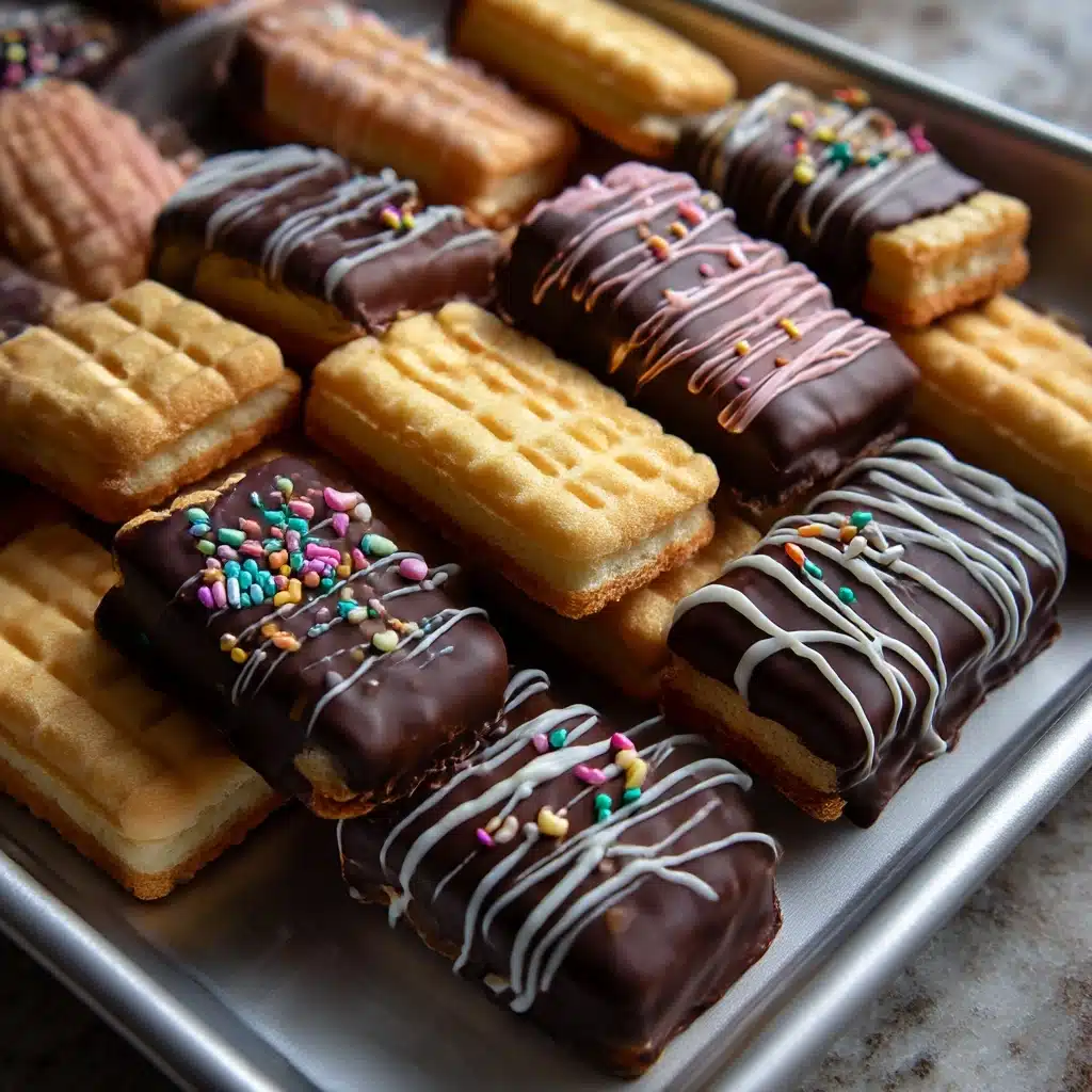 Chocolate Covered Wafer Cookies Recipe - Recipe Image