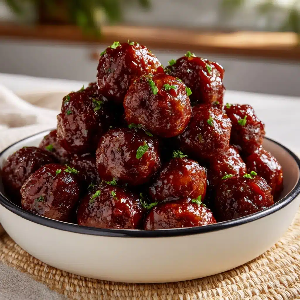 Honey BBQ Crockpot Meatballs Recipe - Recipe Image