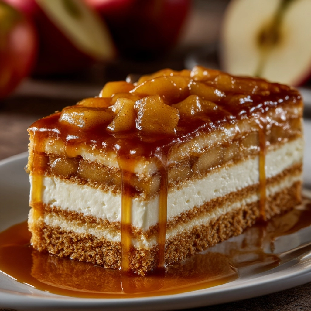 Caramel Apple Eclair Cake Recipe - Recipe Image