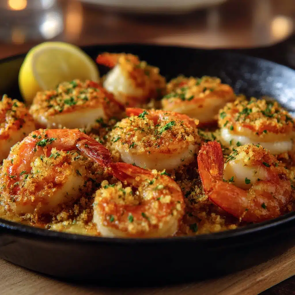Baked Jumbo Stuffed Shrimp Recipe with Crabmeat Recipe - Recipe Image