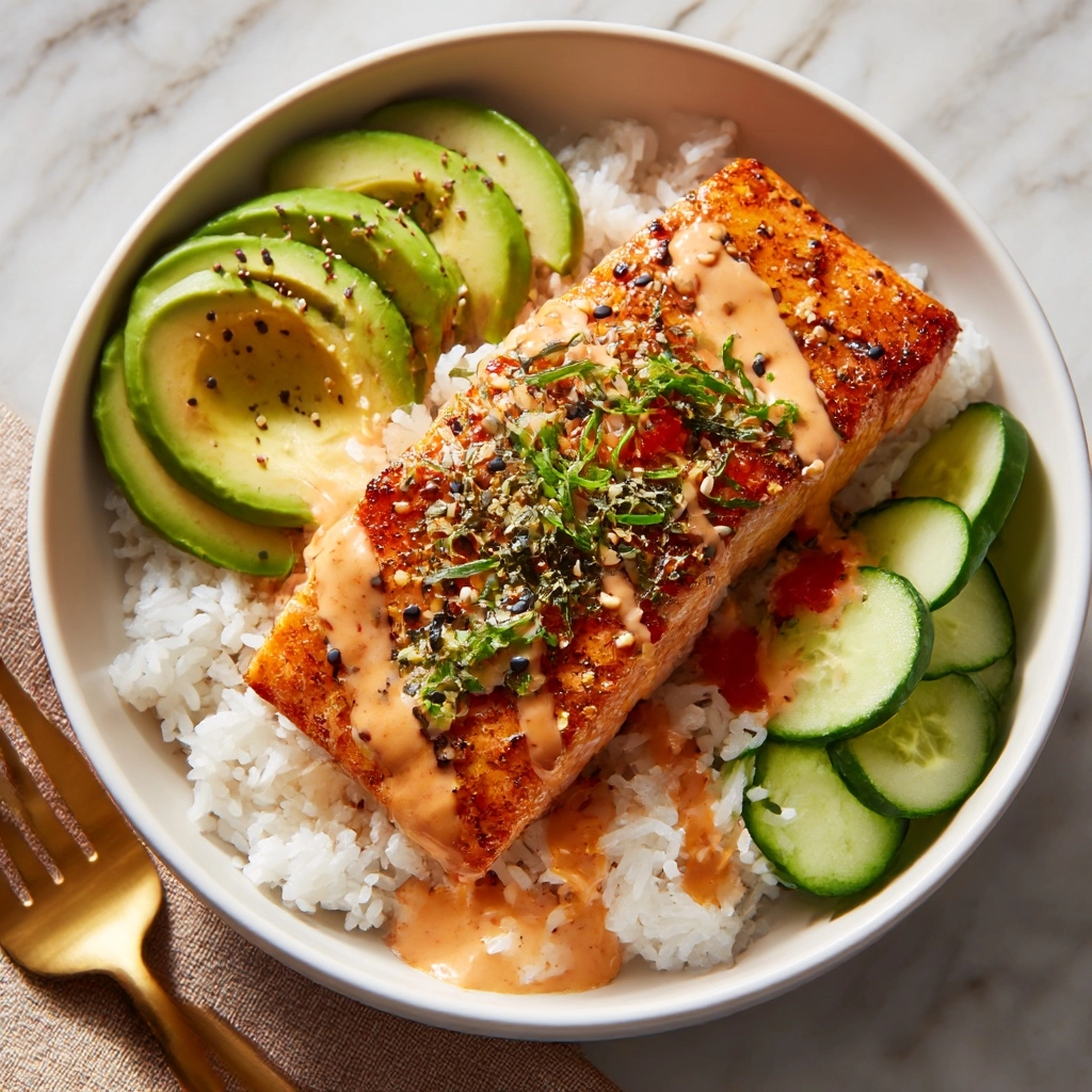 Baked Salmon Sushi Bowl Recipe - Recipe Image