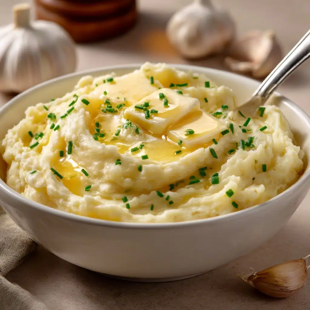 Easy Garlic Mashed Potatoes Recipe - Recipe Image