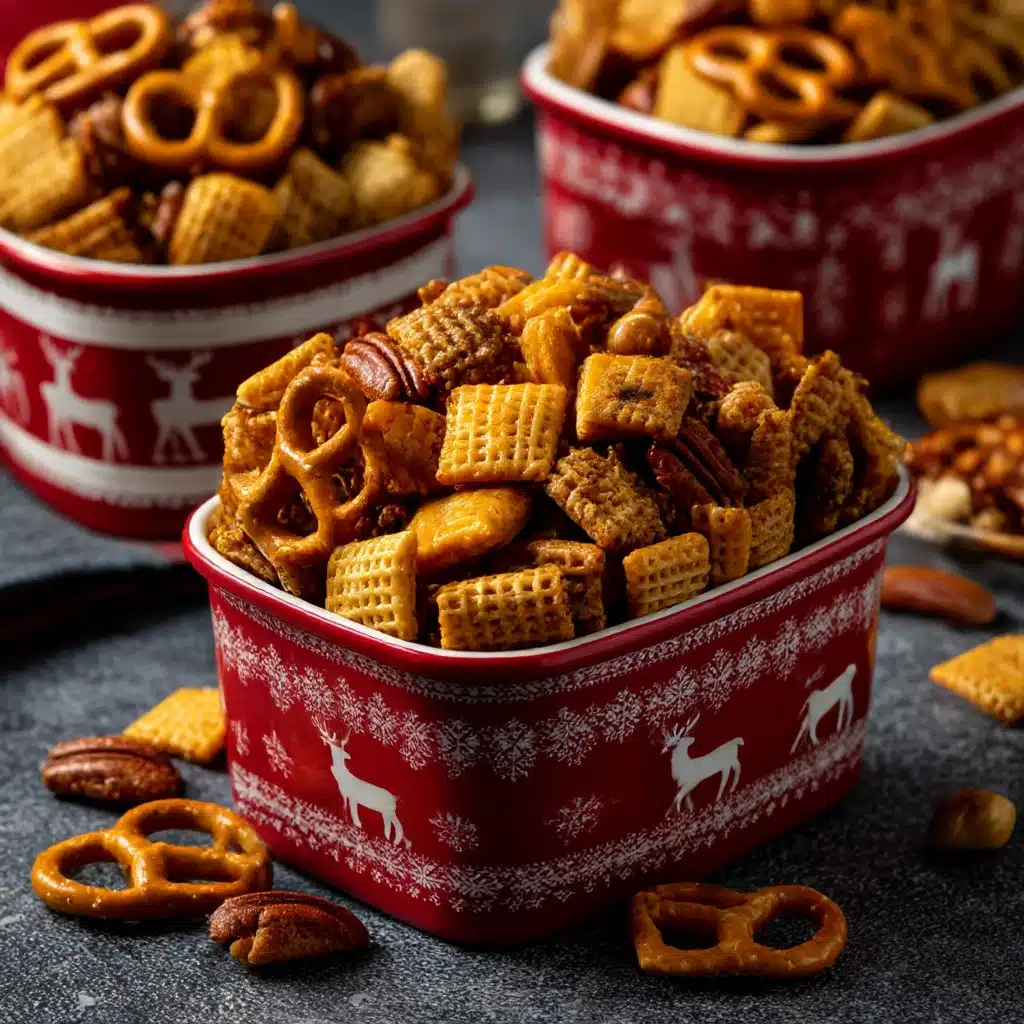 Christmas Eve Savoury Snack Mix Recipe - Recipe Image