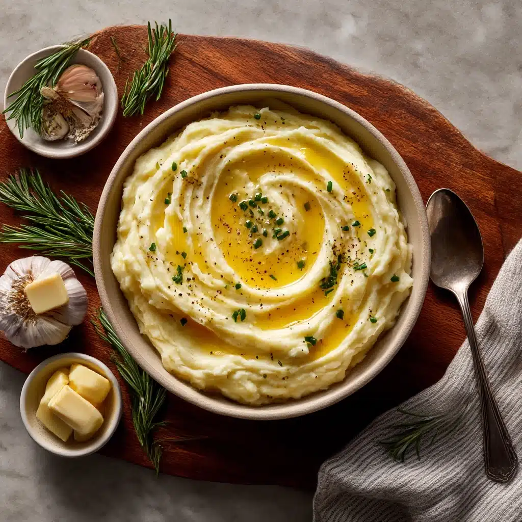 Crockpot Garlic Mashed Potatoes Recipe - Recipe Image