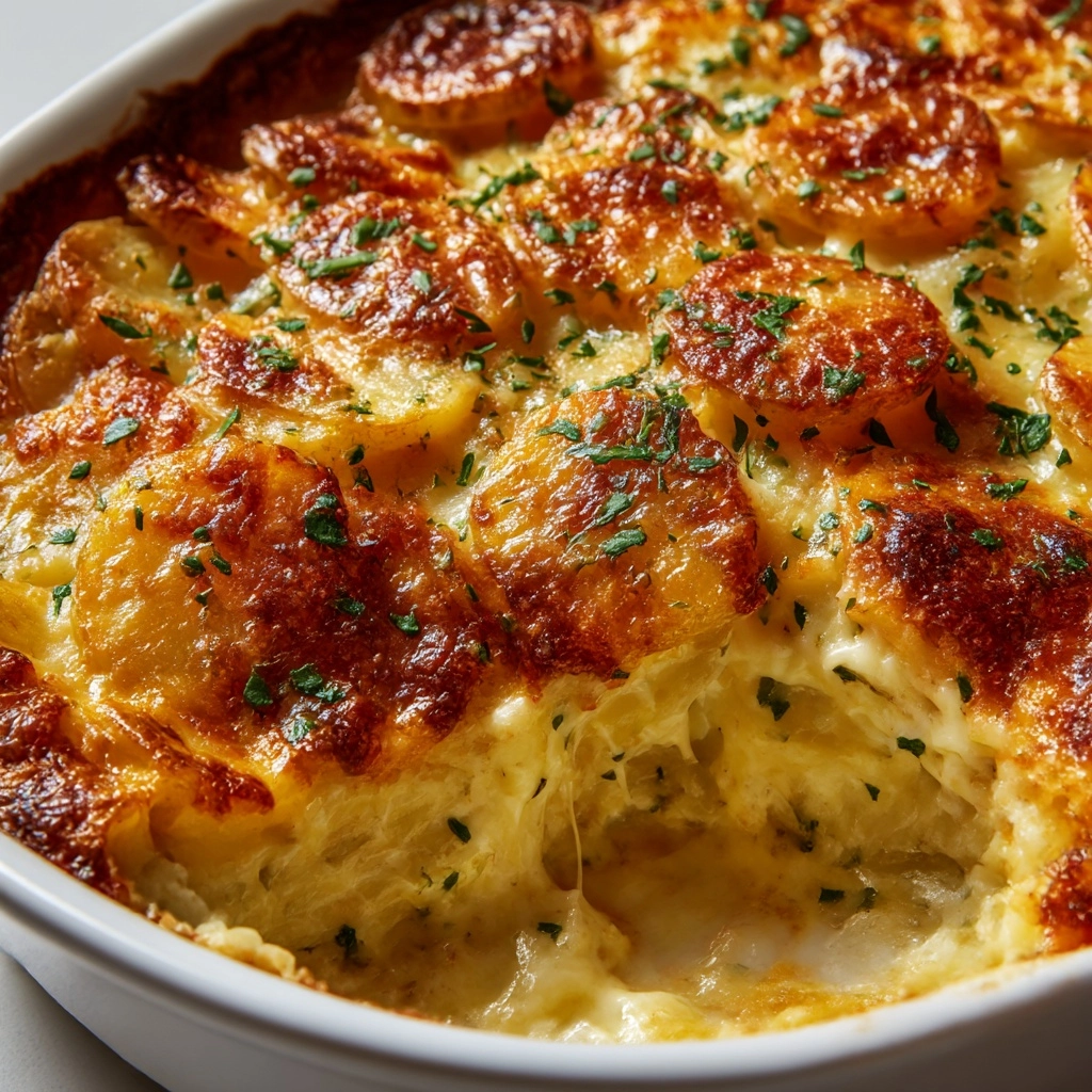 Easy Cheesy Scalloped Potatoes Recipe - Recipe Image