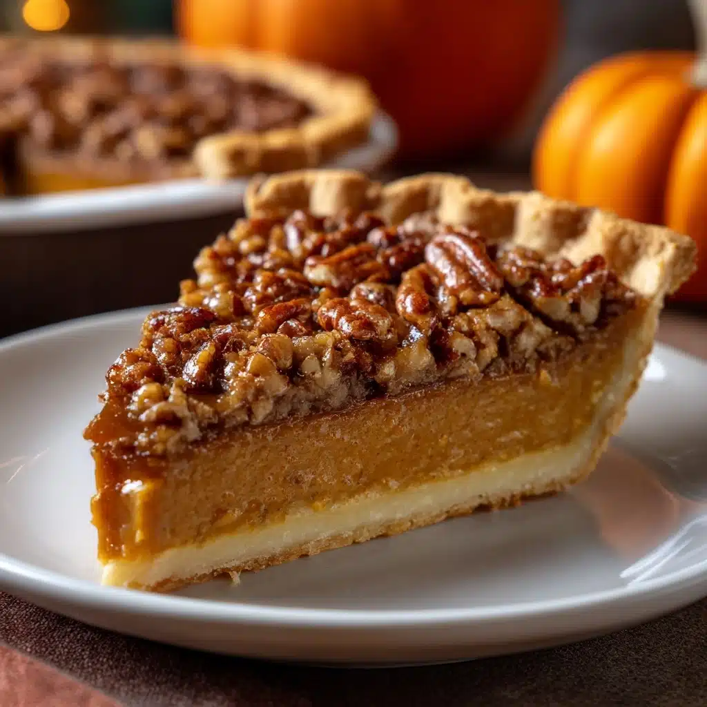 Pecan Pumpkin Pie Recipe - Recipe Image