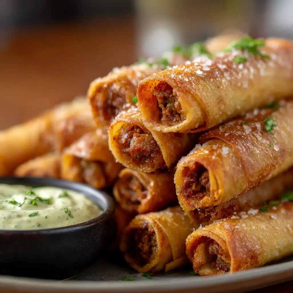 Crispy Baked Vegan Taquitos Recipe - Recipe Image
