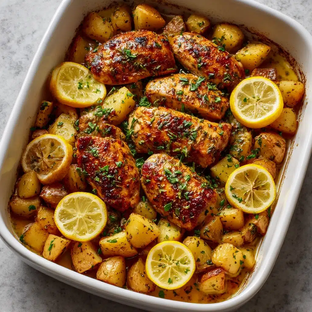 Baked Greek Lemon Chicken Recipe - Recipe Image