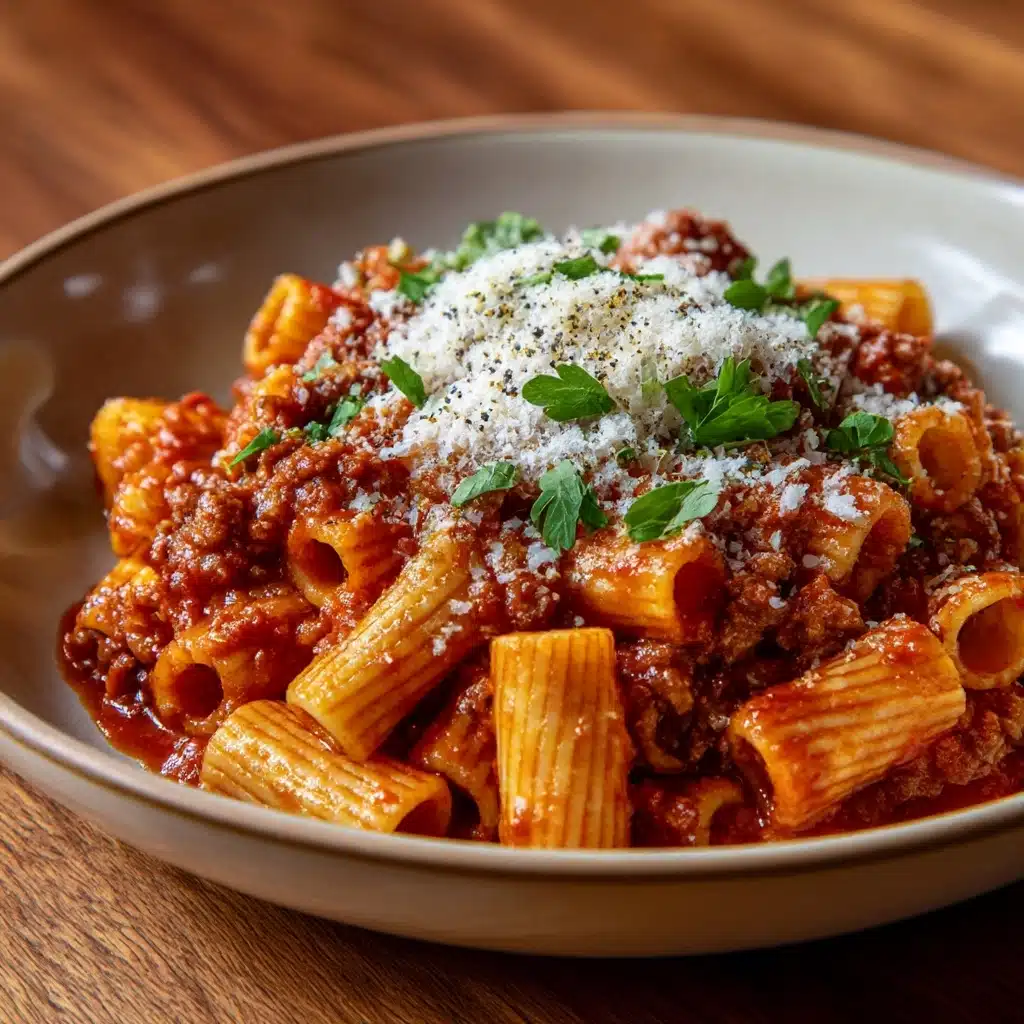 Spicy Basil Rigatoni Recipe - Recipe Image