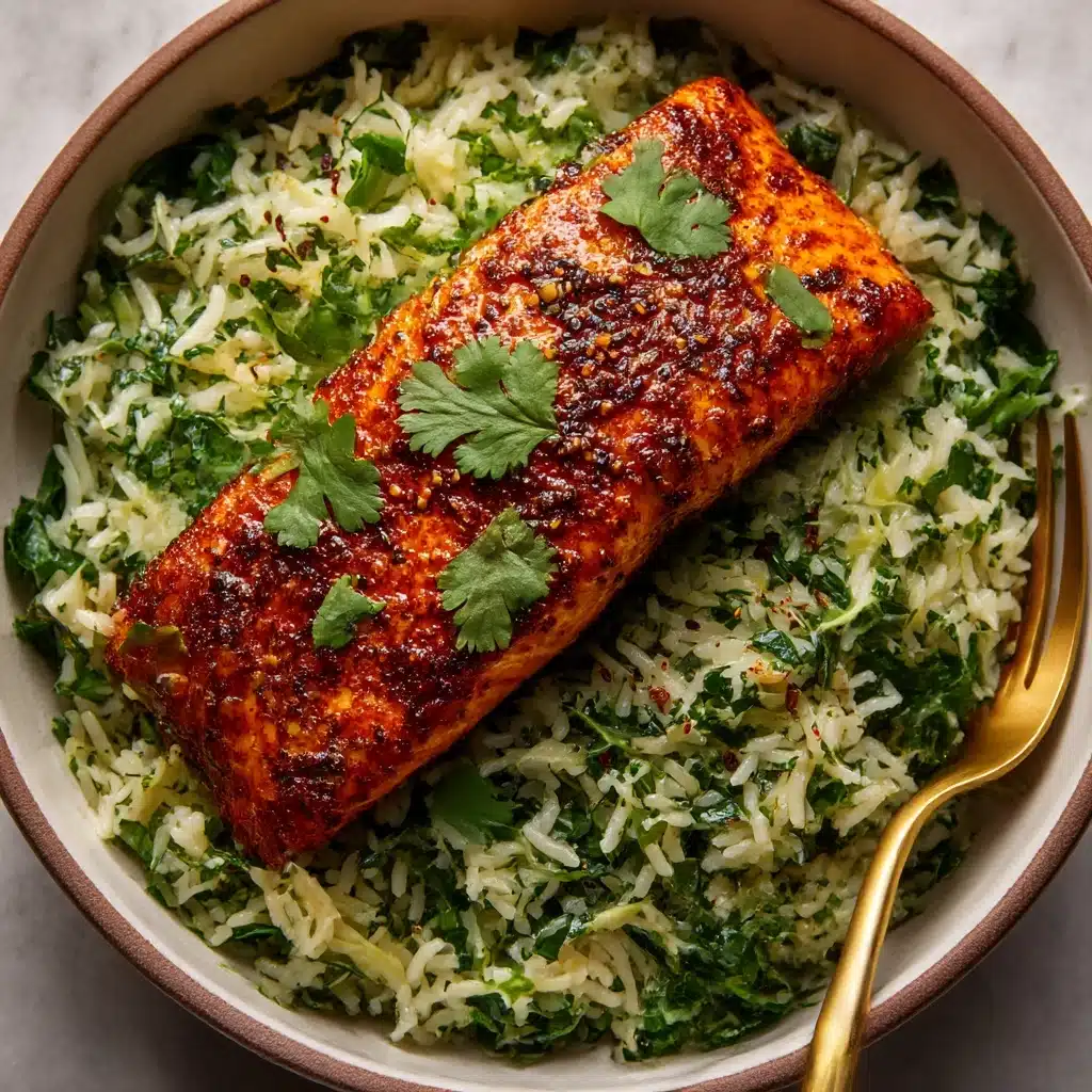 Curried Salmon & Herby Rice Recipe - Recipe Image