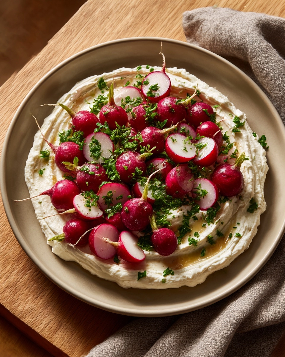 Roasted Radishes with Garlic Chive Yogurt Recipe