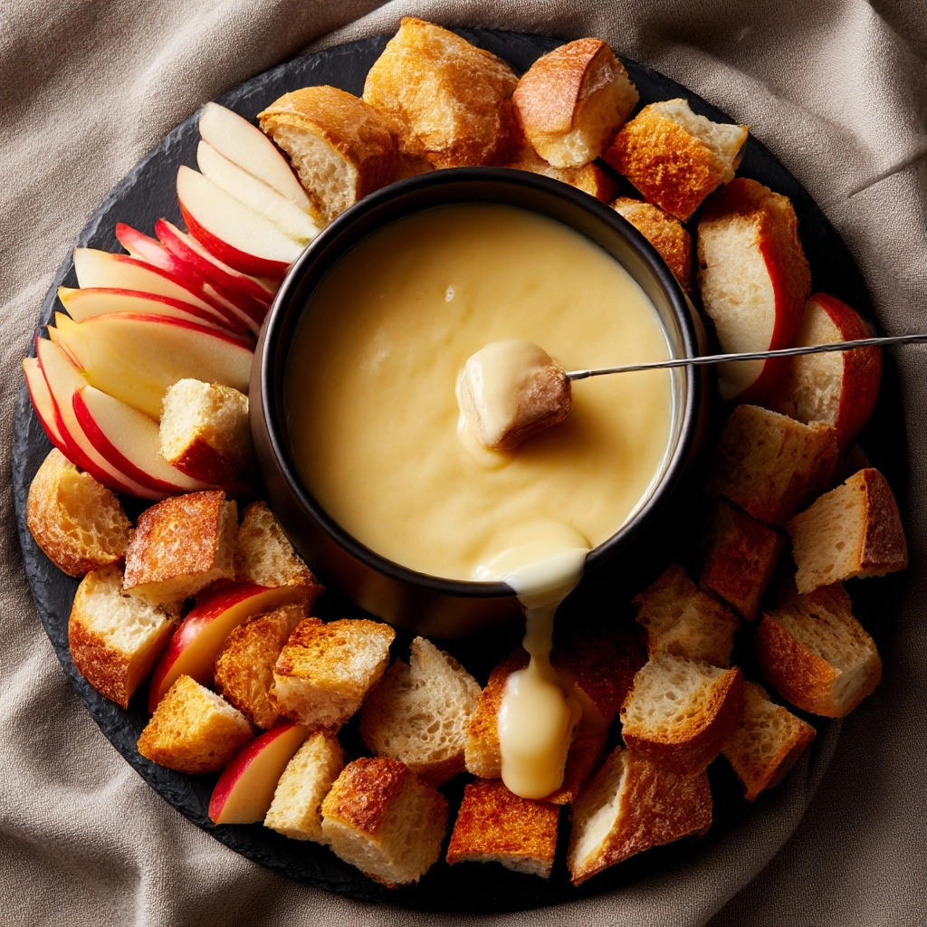 Awesomely Easy Swiss Fondue Recipe - Recipe Image