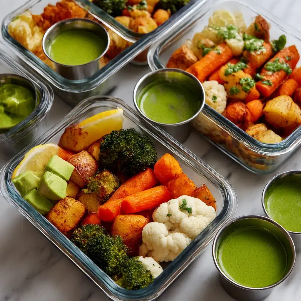Roasted Vegetable Bowls with Green Tahini Recipe - Recipe Image